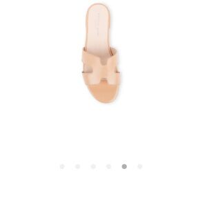 Patricia Green Tan Slide Sandals